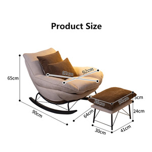 <span class=keywords><strong>Fauteuil</strong></span> inclinable moderne pour salon et chambre, chaise de relaxation, chaise <span class=keywords><strong>à</strong></span> <span class=keywords><strong>bascule</strong></span> confortable pour adultes - Product Image 3