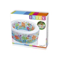 Intex 58480 piscine d'aquarium gonflable 3 anneaux piscine ronde pour enfants