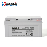 Batteries solaires au gel plomb-acide scellées rechargeables DB65-12 12V 65Ah pour stockage d'énergie domestique, modèle Dongle, en promotion