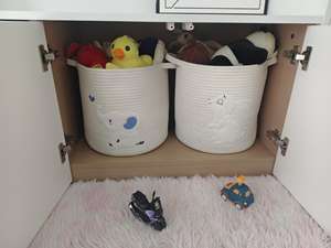 Piccoli cestini in cotone con tema Safari Design Organizer per <span class=keywords><strong>camera</strong></span> dei bambini, portaoggetti per cani gatto (<span class=keywords><strong>piccolo</strong></span> elefante) - Product Image 5