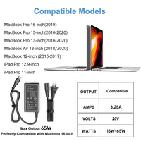 Hky 65W 20V 3.25A Usb Type C Universele Externe Laptops Batterij Lader Met Kabel Power Adapters Supply Voor lenovo Asus Hp Dell