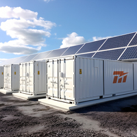 Contenedor de Baterías LifePO4 Refrigerado por Aire MATE de 20 pies, 500kWh 1MWh, Sistema de Almacenamiento BESS con BMS y PCS para Energía de Respaldo en Señalización Ferroviaria