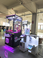 Nouvelle machine de jeu d'arcade à pièces de monnaie Mega Mini Claw en peluche avec langue anglaise, prix en peluche en métal, amusant pour tous les âges