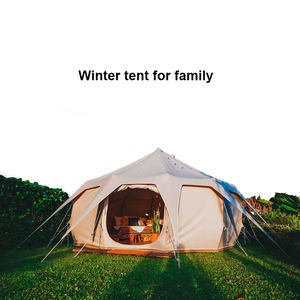 Палатка для семейного кемпинга Teanling TL-104, летняя, с алюминиевым каркасом, из водонепроницаемой ткани Оксфорд (2000-3000 мм), УФ-стойкая, теплая, ветрозащитная, огнеупорная - Product Image 3