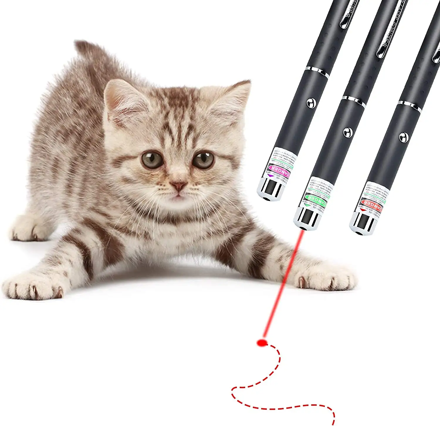 Laser Pointer Pen für Katzen Hunde Pet Tease Cat Laserlicht