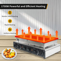 Machine à Poffertjes et Pancakes Électrique Professionnelle 1800W Antiadhésive 220V 50 Trous