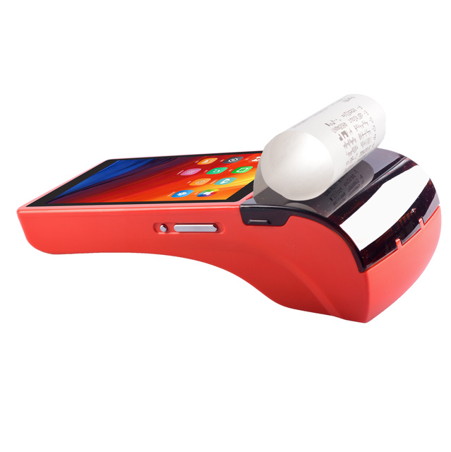 Handheld Pos Machine Payment Print Receipt with Thermal Printer and Barcode Scanner, WIFI, NFC, 3G SIM Card
