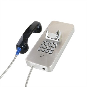 Teléfono Celular 4G de Acero Inoxidable, Apto para Cárceles, Bancos y Emergencias, con Teclado Metálico Completo, J&R JR205-FK - Product Image 4
