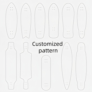 CZFIT Planche à roulettes concave en érable canadien de 8 pouces, durable, 150 kilogrammes, accessoire essentiel pour la planche à roulettes pour une utilisation en extérieur - Product Image 6