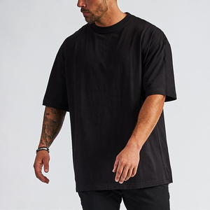 Nuevo diseño de calidad de lujo de algodón suelta gota hombro marca en blanco de los hombres <span class=keywords><strong>camiseta</strong></span> de - Product Image 6