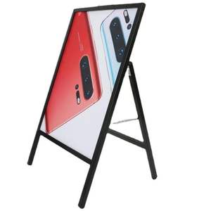 حامل لوحات إعلانية محمول قابل للطي على شكل حرف A للاستخدام الخارجي في مراكز التسوق، رف عرض عمودي للملصقات من قوانغتشو - Product Image 1