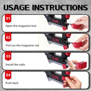 دباسة كهربائية مناسبة للدبابيس والمسامير من 15-32 مم مع مفتاح أمان - Product Image 6