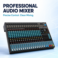 Mezclador de Audio de 16 Canales EMX16-USB, Consola de Sonido Profesional con 99 Efectos DSP, Ecualizador de 7 Bandas, USB, Bluetooth, Alimentación Phantom de 48V para Estudio