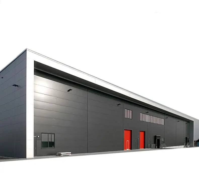 Легкая установка, изготовленная по индивидуальному заказу, небольшая каркасная сборная легкая стальная конструкция, здание склада