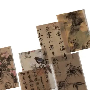 YUXIAN Material Paper Book Chinese Style Calligraphy Famous Painting DIY Scrapbook Base Landscaping Decorative Backing Paper