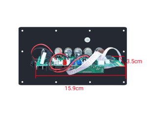 Bảng mạch khuếch đại âm thanh kỹ thuật số âm thanh nổi 25W với bộ thu âm Mic TF FM không dây 7.4V Pin Có thể sạc lại bảng khuếch đại nhà - Product Image 5