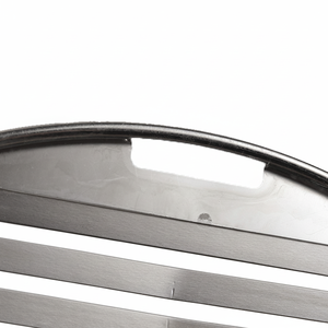 Panier de cuisson rectangulaire en acier inoxydable avec manche en bois pour barbecue-pour la cuisson des hamburgers de viande de poisson - Product Image 1