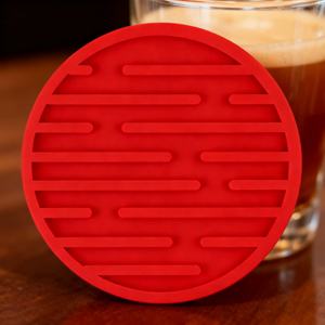 Sous-verres ronds en silicone personnalisés de haute qualité, colorés et antidérapants, parfaits pour empêcher le thé et le café chauds de glisser - Product Image 5