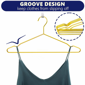 Factory Wholesale 304 Stainless Steel Flat Hanger Solid Household Clothes Clothes Iron Rack Drying Rack Bold Thickening Widenin - Product Image 2