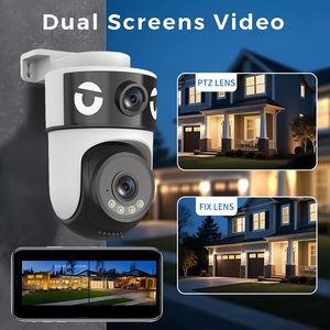 Cámara de Seguridad para el Hogar, Doble Lente, Tipo Bala, PTZ, 3MP, WIFI, CCTV, <span class=keywords><strong>360</strong></span> Grados, Seguimiento Automático, Alexa, Cámara IP - Product Image 2