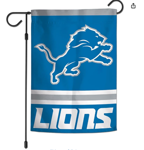 Drapeau de jardin décoratif <span class=keywords><strong>Detroit</strong></span> Lions 12*18, drapeau extérieur pour la cour, drapeau de maison double face pour les fans de football - Product Image 4