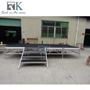 Escenario Modular de Aluminio y Madera Contrachapada de 4 pies x 8 pies para Conciertos con Ensamblaje Rápido y Gran Capacidad de Carga - Product Image 1