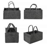 Organizador de Pañales de Fieltro Reciclado Ecológico Gris, Venta al Por Mayor, Logotipo Personalizado, Directo de Fábrica