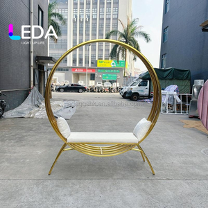 LEDA Comfortable Design Wedding Furniture Event C Rental Banquet Party Stainless Steel <b>Chair</b> - Product Image 1