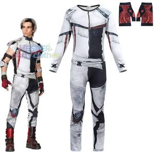 Disfraz de Jay Carlos de Descendants 3 para Niños, Traje de HP para TV y Cine, Disfraz de Halloween, Navidad, Cosplay con Guantes - Product Image 1