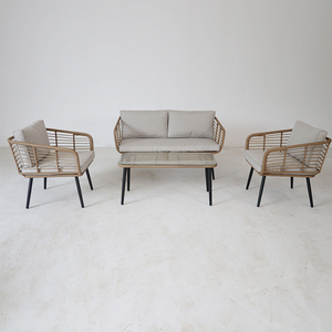 Hot Selling Garden Furniture Lounge Set Villa Leisure Pe <b>rattan</b> Aluminum Alloy <b>Sofa</b> Outdoor Lounge Sectional <b>Sofa</b> Furniture Set - Product Image 4