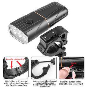 Luz Delantera para Bicicleta Z-500, 5000mAh, Recargable por USB, LED, Impermeable IPX5, para Bicicleta de Montaña - Product Image 2
