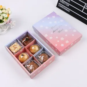 Глубокие коробочки для кексов, прямоугольные коробочки для кексов, розовые тонированные коробочки для кексов с клубникой