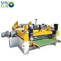 Tour à décapage de placage sans broche de 4 pieds, machine automatique de décapage de bois pour la production de placage de contreplaqué, équipement de travail du bois