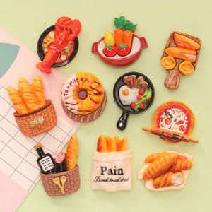 Comida de Juguete de Simulación, Hot Pot, Pan, Langosta, <span class=keywords><strong>Pizza</strong></span>, Pegamento de Crema DIY, Llavero, Pinza para el Cabello, Adornos de Resina - Product Image 2