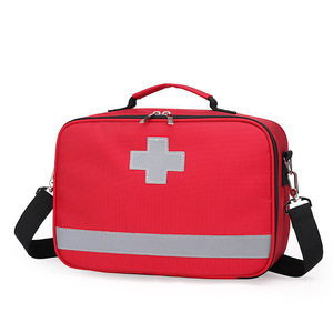Botiquín de primeros auxilios rojo para el hogar Senderismo al aire libre Botiquín de primeros auxilios portátil Bolsas médicas portátiles de emergencia - Product Image 4