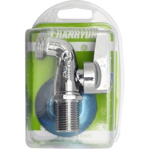 Grifo de Lavadora con Roseta Cromada 1/2 x 3/4 PN 10 para Grifos de Cocina - Product Image 1