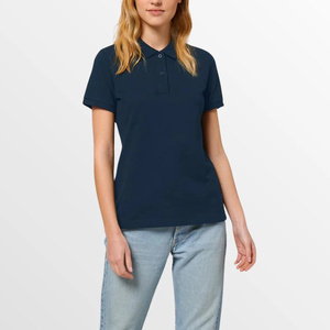 Lightweight Summer Solid <b>Polo</b> <b>Shirt</b> For <b>Women</b> In Soft Pique Knit With UV Protection And Moisture Wicking Performance Finish - Product Image 5