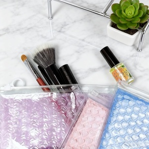 Commercio all'ingrosso a forma di cuore bollettini a bolle rosa blu busta di plastica chiusura lampo per imballaggio con chiusura lampo per spedizione postale Express - Product Image 2
