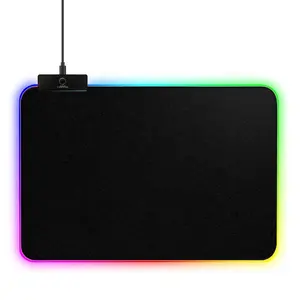 Mouse pad personalizado com logotipo, 350*250*4mm, à prova d' água, rgb, led, iluminação, teclado de computador, rgb, mouse pad, jogo