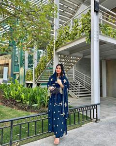 New Design Party Wear Look Georgette <b>Top</b> Palazzo and Dupatta Set for Women Wear Pakistani <b>Top</b> With Palazzo at Wholesale Price - Product Image 5