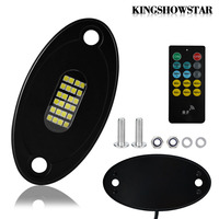 Kingshowstar 24LED Rock Light Truck Off-Road Waterproof IP67 Phare et feu arrière en aluminium 3100LM Super lumineux Blanc pur