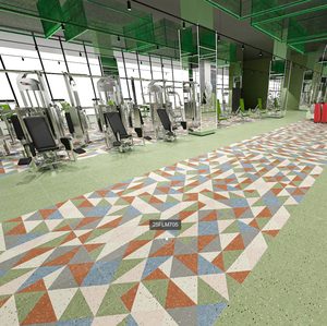 Carreaux de porcelaine mats à texture parquet, design moderne, couleur verte, 600x600mm, résistants à l'usure pour les espaces commerciaux à fort trafic - Product Image 4