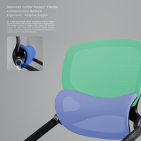 Chaise de formation ergonomique pliable sur mesure, gain de place, dossier solide, confortable, pour bureau, réunion, conférence, chambre à coucher
