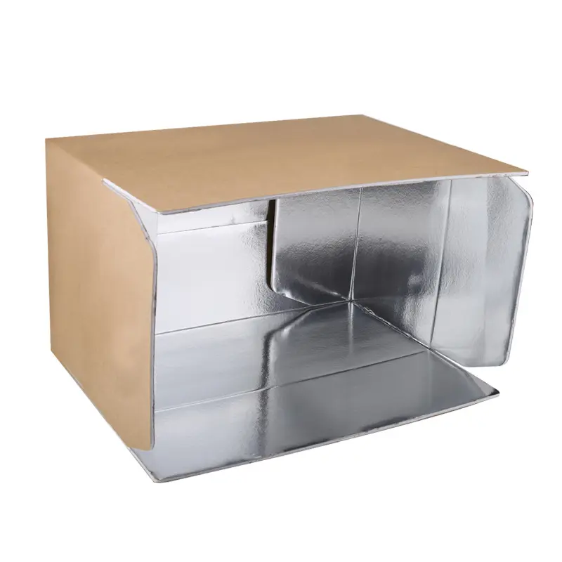 冷凍食品配送用防水アルミホイルライナーフォームバブル断熱ボックス段ボール箱生鮮食品配送
