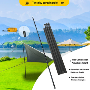 Poteau de support d'auvent, poteau avant de construction pour abri solaire extérieur 2,1/2,4 m, pièces de tente, vente en gros - Product Image 2