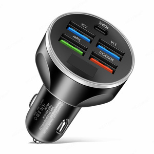 2024 accesorios de teléfono originales 3.1A puertos duales <span class=keywords><strong>USB</strong></span> <span class=keywords><strong>C</strong></span> cargador de coche tipo <span class=keywords><strong>C</strong></span> cargador de coche adaptador de cargador de coche rápido para iPhone - Product Image 3
