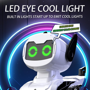 Cane Robot Telecomandato <span class=keywords><strong>per</strong></span> <span class=keywords><strong>Bambini</strong></span> con Sensore di Gesti Intelligente, Deformabile, Otto Ruote, Effetti Speciali, Giocattolo Elettrico Meccanico - Product Image 1