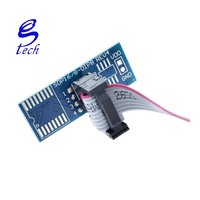 Clip SOIC8 + 1.8V EEPROM Flash BIOS USB programmeur SPI mémoire Flash SOP8 à DIP8 Kit de brûleur SOP8 DIP8 adaptateur + adaptateur SOIC8