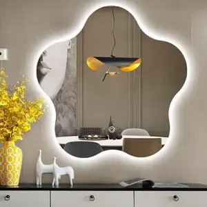 Creative Irregular Star Dressing Mirror High Definition Smart Lights Led Mirror For Home Decoration Bathroom