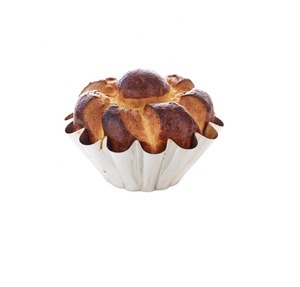 Moule à brioche cannelé plaqué étain moule <span class=keywords><strong>de</strong></span> cuisson français rond avec larges côtes casserole en acier étamé durable - Product Image 6